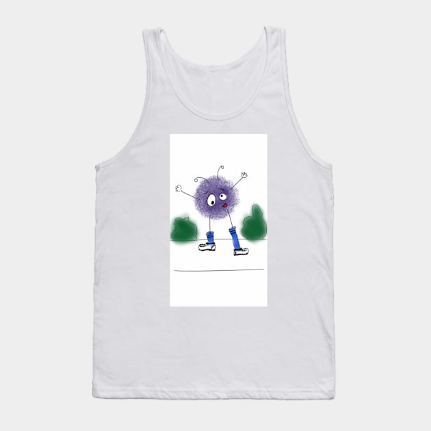 Sporty Fuzz Tank Top by ickiskull